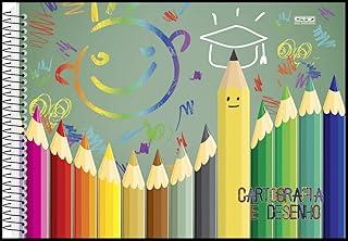 Kit de Caderno para Desenho, Grande, Capa Dura, Decorado, 60 Folhas, SD Inovações