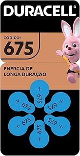 Duracell Pilhas Auditivas Nº 675 Pack 6 Unidades – Alta Performance para Aparelhos Auditivos