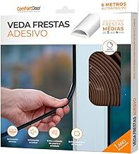 Veda Frestas Adesivo 4x8mm Marrom - 6 Metros - Comfort Door