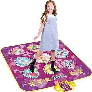 Tapete de Dança: Tapete de Dança Rítmica Portátil em Formato de Princesa com 3 Níveis de Dificuldade com 29.13% de desconto por R$ 132,52 na amazon