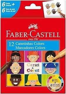 Faber Castell Caneta Hidrografica Caras e Cores 12CORES