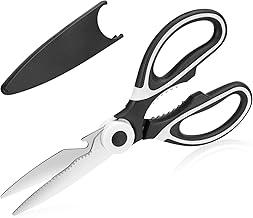 Tesoura de Cozinha Multiuso 20,5 cm - Aço Inoxidável Durável, Lavável na Máquina, Cabo Confortável com Bainha Protetora