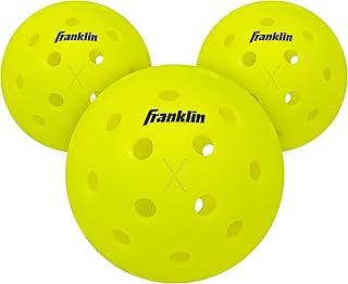 Franklin Sports Pickleballs para ambientes externos – bolas X-40 Pickleball – Aprovado pelos EUA (USAPA) – Bola oficial aberta dos EUA – 3, 12 e 100 pacotes de pickleballs