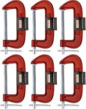 Kit 6 Grampos Tipo C Marceneiro Leve 3 Polegadas Starfer