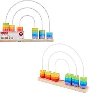 Fisher-Price Brinquedo para Bebês Contando Cores de Madeira para crianças a partir de 1 ano com 28.19% de desconto por R$ 99,99 na amazon