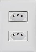 Tramontina Conjunto 4x2 com 2 Tomadas 2P+T 10 A 250 V Liz Branco