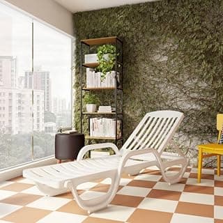 Espreguiçadeira Tambaba com Rodas Branca