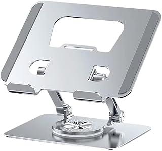 Suporte para Tablet com Base Rotativa 360º, Apoio para Mesa, Metal Resistente, Pedestal Portátil Dobrável e Articulado, Design Moderno, Ampla Compatibilidade, AVIBES