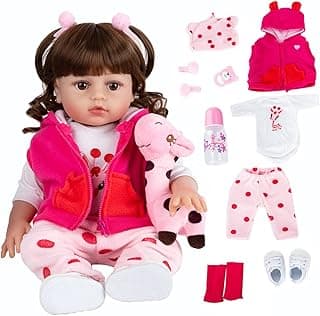 Boneca Bebê Reborn Silicone Menina Brastoy Pode Tomar Banho (Rafa 48cm)