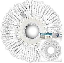 Refil de Microfibra para Mop Giratório com 13,5 cm de Diâmetro de Encaixe, Alta Absorção, Ideal para Pisos Frios, Sintéticos ou Madeira