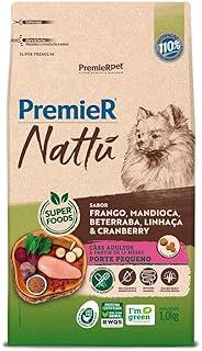 PremieR Pet Nattú Ração Seca para Cães Adultos Porte Pequeno Sabor Mandioca 2,5kg