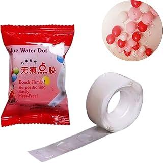 Kit Fita Gota Cola Adesivo Para Bexiga Balão 100 Pontos Por Rolo – Cola Balão Festa Decoração – Cola Adesiva Para Balões (100 Pontos (1 Rolo))