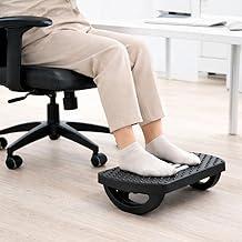 Apoio para Pés Embaixo Da Mesa Com Rodas De Massagem Rotação de 180 Graus Apoio Ergonômico para os Pés Preto Descanso Para Os Pés De Escritório Ergonômico Massageador Office