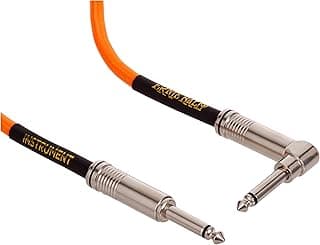 Ernie Ball Cabo de instrumento, laranja neon, 3 m (P06079)