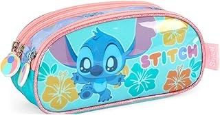 Estojo Luxcel Stitch 3Fecho Turquesa EI42405