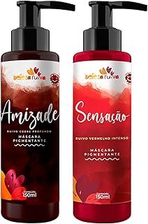 Beleza Ruiva – Kit Tonalizante Amizade e Sensação | Ruivo Cobre Profundo + Vermelho Intenso | Cor Vibrante, Brilho e Hidratação | Vegano e Liberado para Low Poo