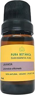 Óleo Essencial de Lavanda Francesa 10ml – 100% Puro Pura Botânica para Aromaterapia, Relaxamento, Sono Tranquilo, Aroma Floral e Bem-Estar Natural