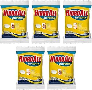 Kit 5 Cloro Para Piscina HCL Penta 200G HidroAll