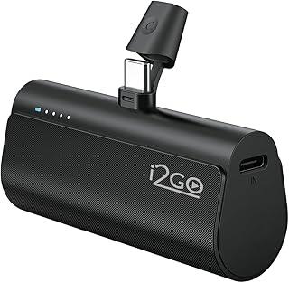 I2GO, Carregador Portátil (Power Bank), Pocket, 5000mAh, Não Necessita Cabos, Modelo USB-C