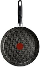 Frigideira Rochedo Robusta Grafite 26cm com Antiaderente Resist 3X, Reforçado com Partículas Minerais, Alta Espessura, Base Limpa Fácil e Thermo-Sinal