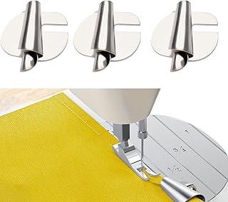 Conjunto de 3 Calcadores para Bainha Metal 3mm 5mm 8mm Pé de Costura Doméstica