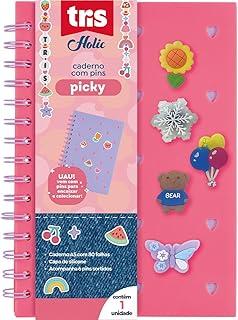 Caderno A5, Summit, Tris Picky, Capa de Silicone, 80 Folhas