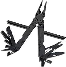 SOG Multiferramenta PowerLock - Tecnologia de alavancagem composta com dispositivo de crimpagem EOD, corpo de aço inoxidável 420, 18 ferramentas especiais leves (B61N-CP), preto