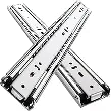 Corrediça Telescópica Trilho 25 cm para Gavetas Zincada com Kit Com 2 Unidades - LH Móveis