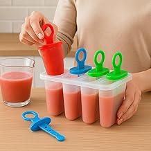 Formas de Picolé Caseiro Reutilizáveis 6 cavidades com 47ml cada – Coloridas, Práticas e Divertidas para Toda a Família