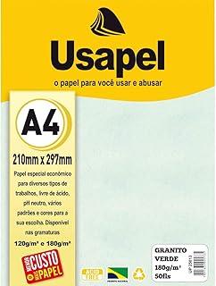 Filiperson PAPEL GRANITO 180G A4 VERDE COM 50 USAPEL