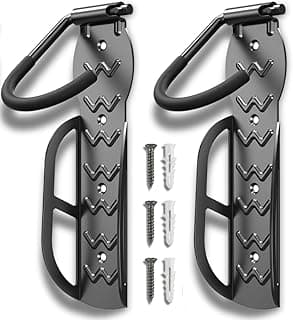 Kit 2 Suportes de Parede para Bicicleta até 30kg – Gancho Vertical Resistente para Armazenamento em Garagem, Apartamento ou Oficina – Cabide de Bicicleta em Aço Reforçado