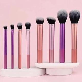 Kit de Pincéis de Maquiagem Portátil Conjunto Completo para Viagens Trabalho e Uso Diário Cerdas Macias para Aplicação Uniforme para Dia das Mães e Aniversários (8 Pincéis)