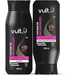 Vult Combo Cabelos Choque de Reconstrução: Shampoo 200ml + Condicionador 200ml