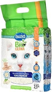 Areia Higiênica Granulado Bio Ultra Premium Chalesco para Gatos 2,5 kg – Alta Absorção, Controle de Odores e 100% Biodegradável