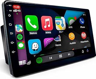 Central Multimídia Mp5 9 Tela de Vidro IPS Carplay Android Auto Sem Fio Bluetooth USB