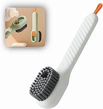 Escova de Limpeza com Dispenser de Detergente 2 em 1 – Lava Louças Multiuso com Reservatório Recarregável, Cerdas Resistentes e Cabo Ergonômico – Ideal para Cozinha, Pia, Panelas e Banheiro