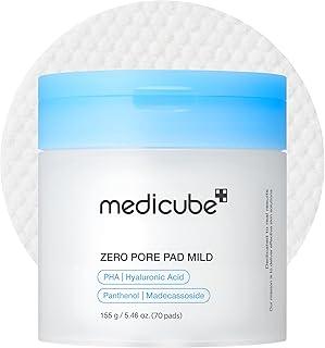 medicube Tonalizadores Zero Pore Pad Suave 2.0 | Almofada de toner suave e calmante para esfoliação, minimização de poros e remoção de cravos com PHA | Ideal para todos os tipos de pele | Cuidados com