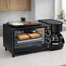 Forno De Bancada Elétrico 3 Em 1 Cafeteira Forno E Grill 220v Preto