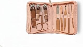Kit de Manicure Profissional 7 Peças Aço Carbono Estojo de Viagem