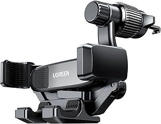 UGREEN Suporte Veicular de Saída de Ar, Clipe Que Nunca Bloqueia a Saída de Ar, Compatível com iPhone 16/15/14/13/12 Pro Max Mini Plus, iPhone 11 SE/XS/XR/8/7/6/6S Smartphone, Preto