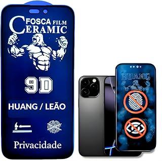 Película Protetora Cerâmica Fosca Privacidade iPhone X 11 12 13 14 15 16 E PRO MAX Proteção Total, Anti-Risco, Anti-Espião e Não Deixa Marca De Dedo Na Tela (13/13PRO/14/16E)