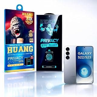 Película Privacidade 3D Vidro Galaxy S22 / S23, Anti-riscos, Proteção Total, Anti-Risco e DIGITAL FUNCIONA