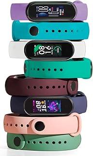 Pulseira para Mi Band 5 Xiaomi kit com 8 Unidades e Pelicula - Lúmu