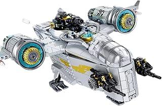 Kit de Construção de Nave Estelar com 1127 Peças, Nível Colecionável, Compatível com Peças de 8 MM, Inclui Fonte de Alimentação e Luzes