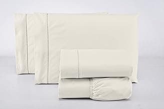 Jogo Lençol Queen 3 Peças 400 Fios 100% Algodão Premium (Palha) com 59.79% de desconto por R$ 59,91 na amazon