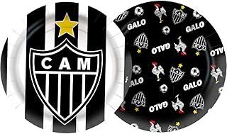 PRATO PAPEL REDONDO 18 cm ATLETICO MINEIRO 08 un.