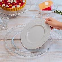 WOLFF - Sousplat de Cristal 32cm - Linha Pearl