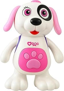 Cachorro Dançarino Interativo com Luz e Som - Brinquedo Musical Infantil Presente para Bebê 1 a 3 Anos Robo Dancing Dog Cachorros Brinquedos Infantil | Premium MyBrins (Rosa) com 14.52% de desconto por R$ 45,22 na amazon