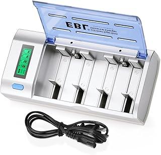 MPOWER - Carregador Rápido Inteligente LN-2605UR para Pilhas AA, AAA, C e D Recarregáveis Ni-MH Ni-CD - Bivolt Automático com Proteção Contra Sobrecarga