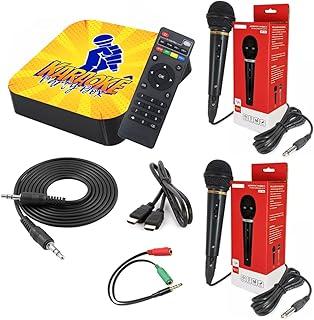 Karaoke Party Box Profissional Com Pontuação +de 2000 Músicas +2 Microfones